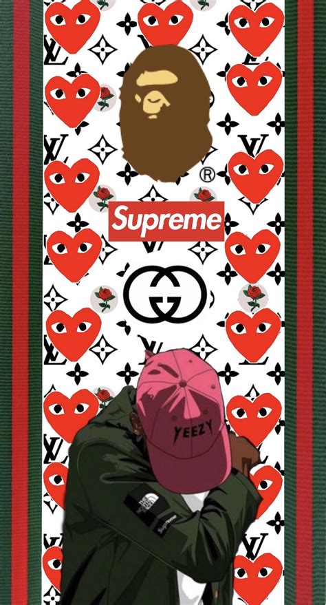 supreme bape gucci wallpaper|supreme gucci wallpaper.